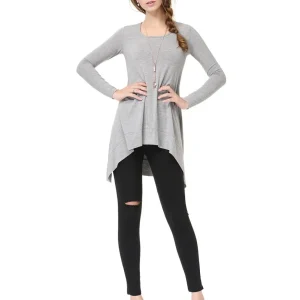 Alisa Pan Simple Fashion Round Neck Long Sleeve T-shirt