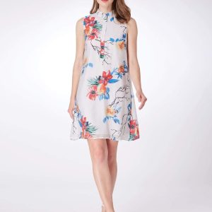 Alisa Pan Floral Print Summer Shift Dress