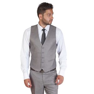 Silver Grey Dress Vest
