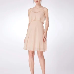 Flowy Short Chiffon Bridesmaid Dress